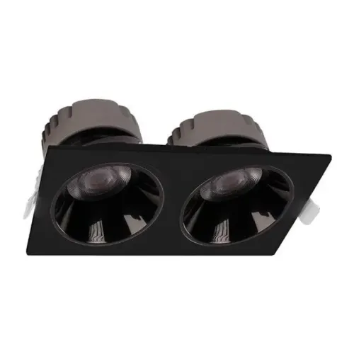 ACK 2x18W İkili Siyah Led Spot Sıva Altı AD10-02611