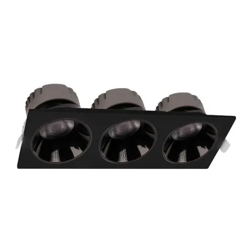 ACK 3x10W Üçlü Siyah Led Spot Sıva Altı AD10-01701