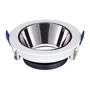 ACK Beyaz Platin Reflektörlü Yuvarlak Sıva Altı Led Spot Kasası AH03-08230