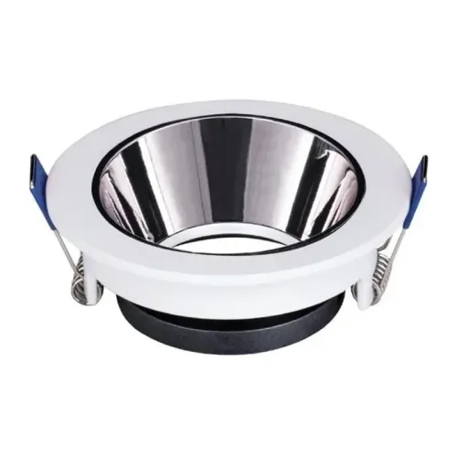 ACK Beyaz Platin Reflektörlü Yuvarlak Sıva Altı Led Spot Kasası AH03-08230