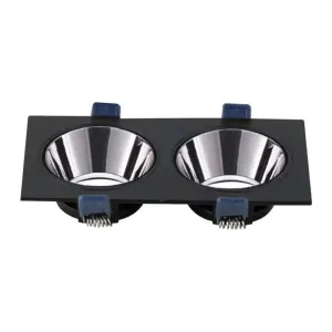 ACK Platin Reflektörlü Çift Yuvarlak Spot Kasası AH03-08331