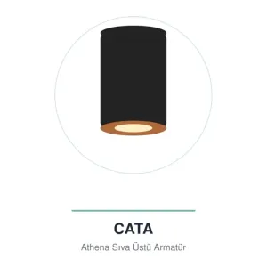 Cata Athena Siyah Bakır Dekoratif Armatür CT-5417