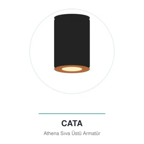Cata Athena Siyah Bakır Dekoratif Armatür CT-5417