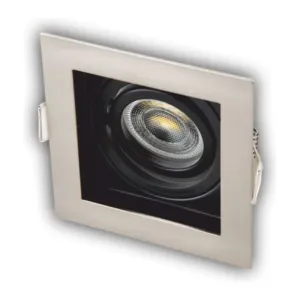 Cata Pars Siyah Satin Kare Dekoratif Spot CT-5225