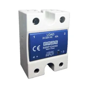 Emas 25A Solid State Röle Input 4-32vdc, Output 24-320VAC SSRP1DA025