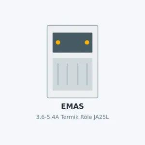 Emas 3.6-5.4A Termik Röle JA25L