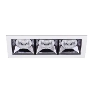 Jupiter Beyaz Gunmetal 3'lü Sıra Spot LS494 S