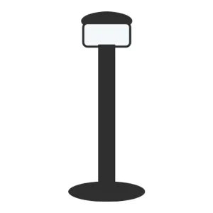 Jupiter LG461 LED Bahçe Direk Armatürü 8W 3000K Antrasit 50cm IP65