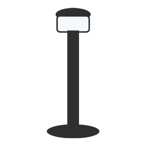 Jupiter LG461 LED Bahçe Direk Armatürü 8W 3000K Antrasit 50cm IP65