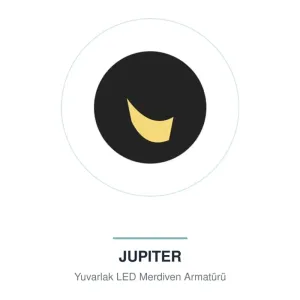 Jupiter LW589 LED Merdiven Armatürü Yuvarlak
