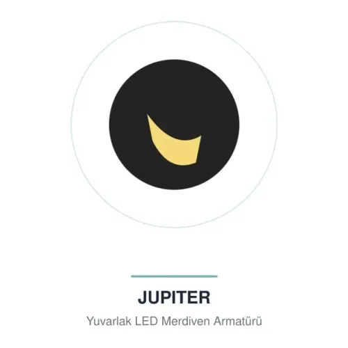 Jupiter LW589 LED Merdiven Armatürü Yuvarlak