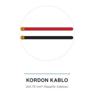 Kordon Bakır Kablo 2x0,75 mm²