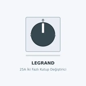 Legrand 25A İki Fazlı Kutup Değiştirici 1-0-2