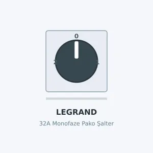 Legrand Monofaze Pako Şalter 32A