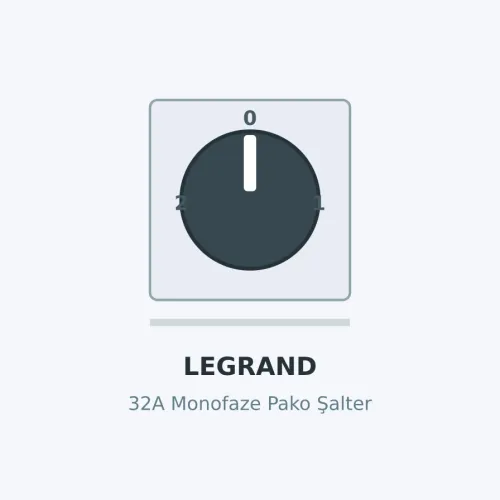 Legrand Monofaze Pako Şalter 32A