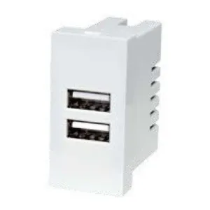 Mutlusan 45x22,5 U2'Lİ USB Şarj Prizi 5V 2,1A