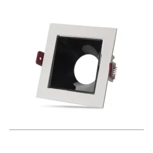 Noas Ural Beyaz Siyah Kare Dekoratif Boş Kasa YL60-3110