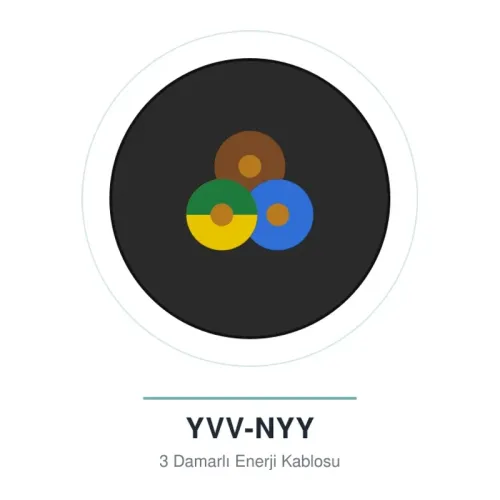 Öznur 3x6 mm YVV-NYY Kablo