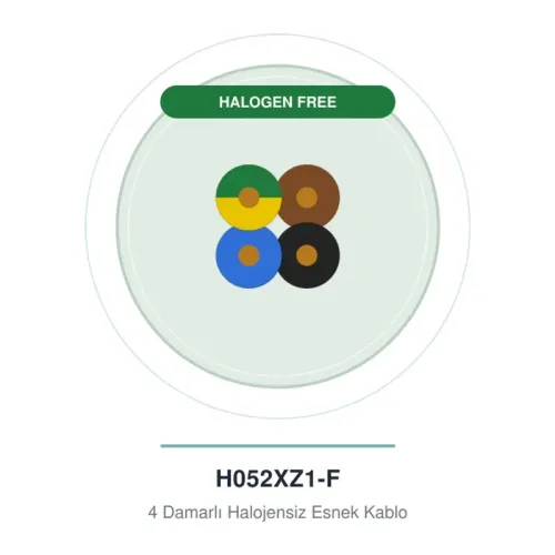 Öznur 4x1 mm H052XZ1-F Halogen Free Kablo