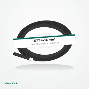 Öznur Kablo NYY 4x16mm² Yeraltı Enerji Kablosu 50m