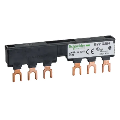 Schneider Electric 2 Adet GV2 Besleme için Besleme Barası 3 Kutuplu 54MM Adım Genişliği