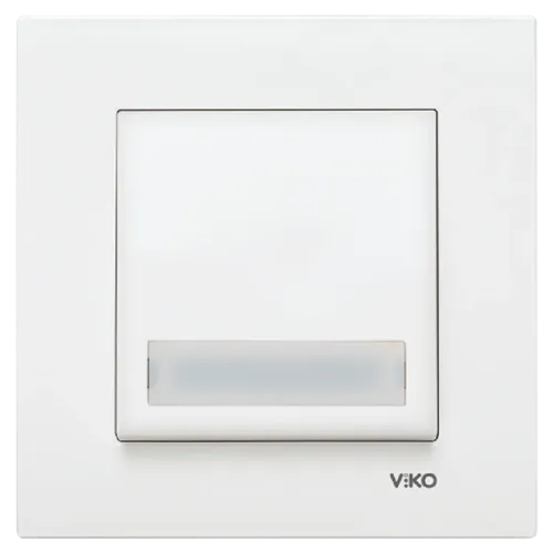 Viko Karre Işıklı Etiketli Zil Anahtarı Beyaz 90967027