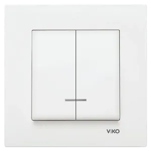 Viko Karre Işıklı Komütator Beyaz 90967050