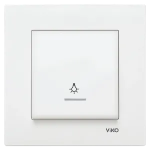 Viko Karre Işıklı Light Anahtarı Beyaz 90967014