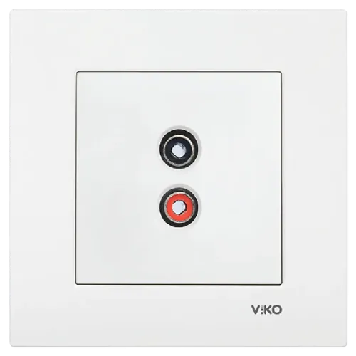 Viko Karre Müzik Yayın Hoparlör Prizi Beyaz 90967037