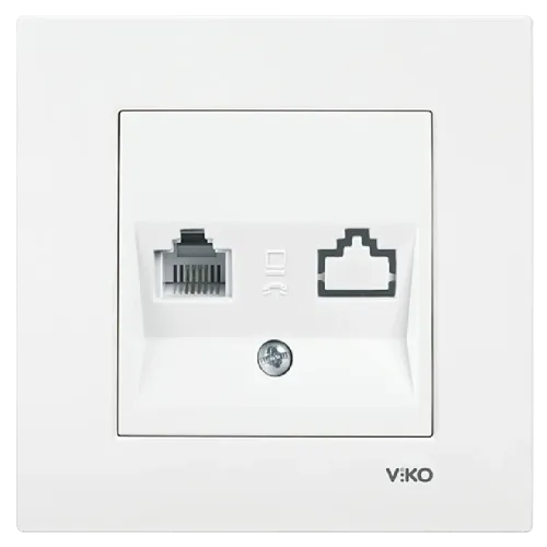 Viko Karre Numeris Telefon Prizi Beyaz RJ11 90967013