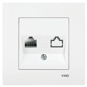 Viko Karre Tekli Data Prizi Beyaz RJ45 CAT5E 90967032