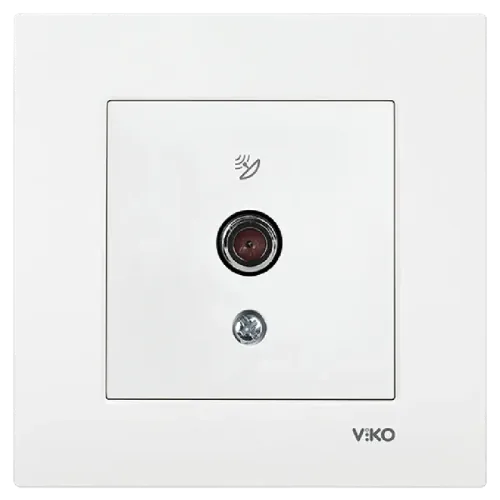 Viko Karre Uydu Prizi F Konnektörlü Geçişli Beyaz 10dB 90967038