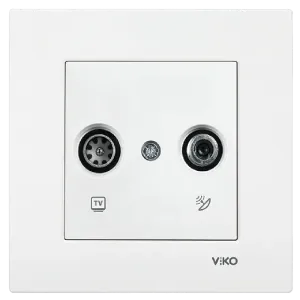 Viko Karre Uydu Prizi TV-SAT Beyaz 90967085