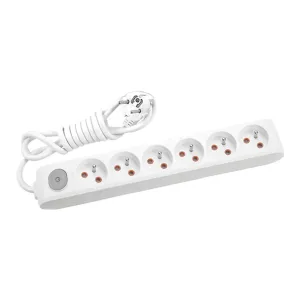 Viko Multilet Altılı Priz Anahtarlı 2 Metre Kablolu Topraklı Klemensli